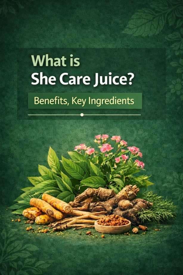 What is she care juice? key ingredients and benefits